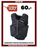 BUSSE BODY PROTECTOR BURGHLEY BLACK