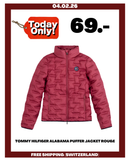 TOMMY HILFIGER ALABAMA PUFFER JACKET ROUGE