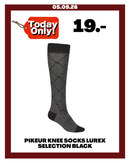 PIKEUR KNEE SOCKS LUREX SELECTION BLACK