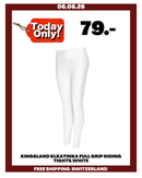 KINGSLAND KLKATINKA FULL GRIP RIDING TIGHTS WHITE