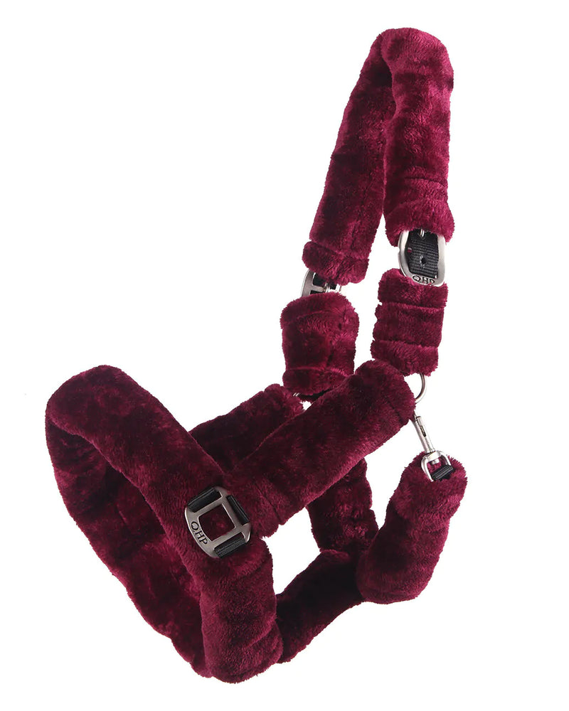 QHP HEAD COLLAR ALASKA BURGUNDY