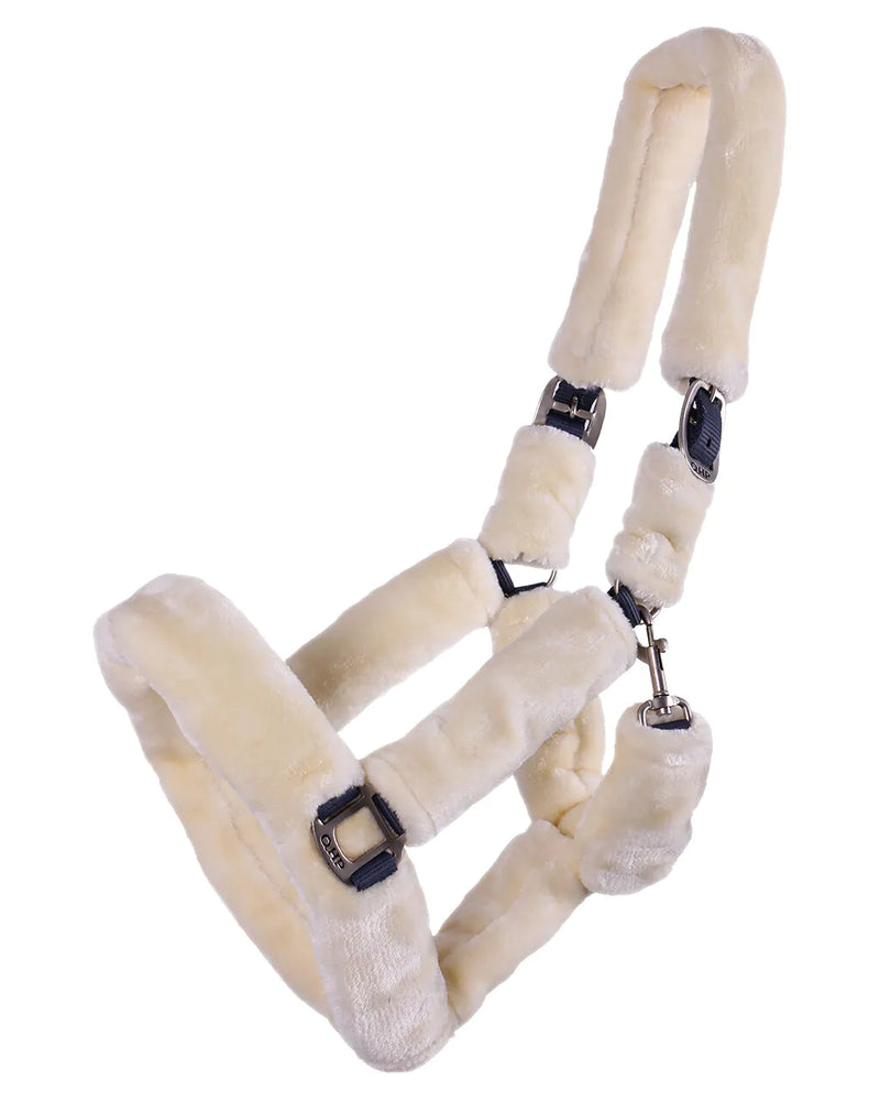 QHP HEAD COLLAR ALASKA CREAM/GREY