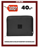 KINGSLAND KLVELLIE PASSPORT COVER BLACK