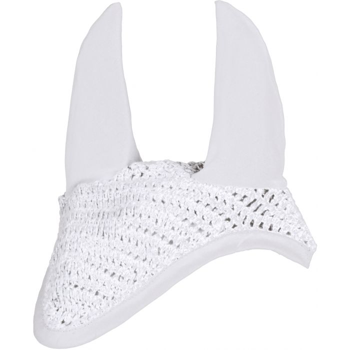 HKM EAR BONNET ALLROUND WHITE