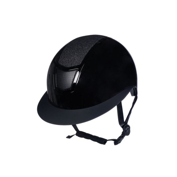 HKM RIDING HELMET SHINY DIAMOND BLACK