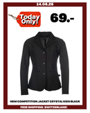 HKM COMPETITION JACKET CRYSTAL KIDS BLACK