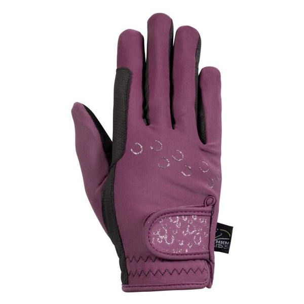 HKM WINTER RIDING GLOVES ALVA JUNIOR LILAC