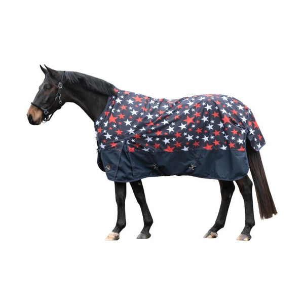 HKM HIGHNECK RUG NORWICH 600D FLEECE LINING NAVY