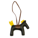 HORSE BAG CHARM BLACK/YELLOW