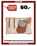 ADAMSBRO HERITAGE SADDLE IN BROWNS