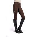 HKM RIDING LEGGINGS LANA II STYLE SILICONE FULL SEAT JUNIOR DARK BROWN