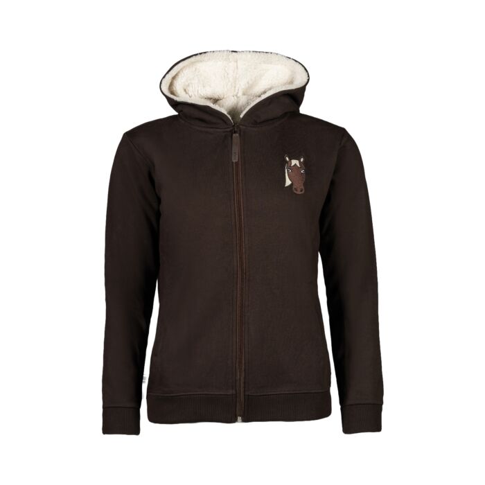 HKM SWEAT JACKET MIA JUNIOR DARK BROWN