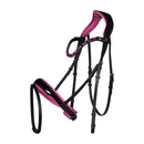 HKM BRIDLE MANCHESTER BLACK/PINK