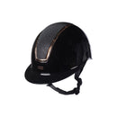 HKM EQUESTRIAN HELMET LADY SHIELD BRILLANT BLACK/ROSE GOLD