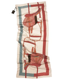 ADAMSBRO CASHMERE SCARF SYMBOL SADDLE