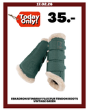 ESKADRON STINGRAY FAUXFUR TENDON BOOTS VINTAGE GREEN