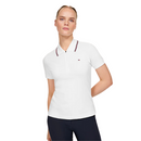 TOMMY HILFIGER CAMDEN ZIP POLO SHIRT OPTIC WHITE