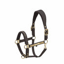 ESKADRON HEADCOLLAR FAUX LEATHER DOUBLE PIN BLACK TRUFFLE
