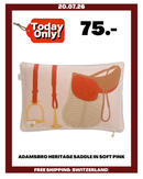 ADAMSBRO HERITAGE SADDLE IN SOFT PINK