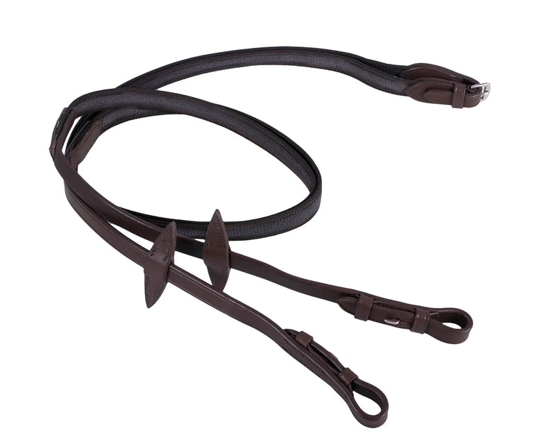 QHP ANTI-SLIP REIN BROWN