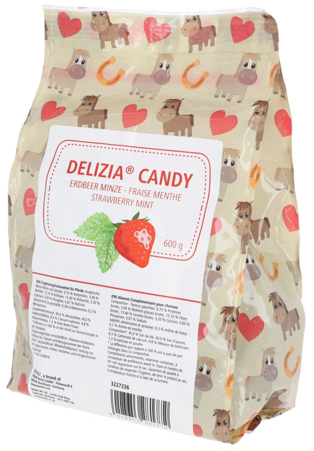 DELIZIA CANDY STRAWBERRY MINT 600 g