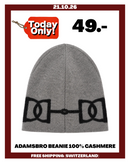 ADAMSBRO BEANIE 100% CASHMERE