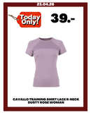 CAVALLO TRAINING SHIRT LACE R-NECK DUSTY ROSE WOMAN