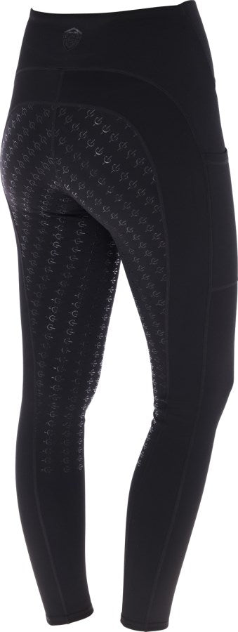COVALLIERO RIDING TIGHTS GRIP DARK NAVY JUNIOR