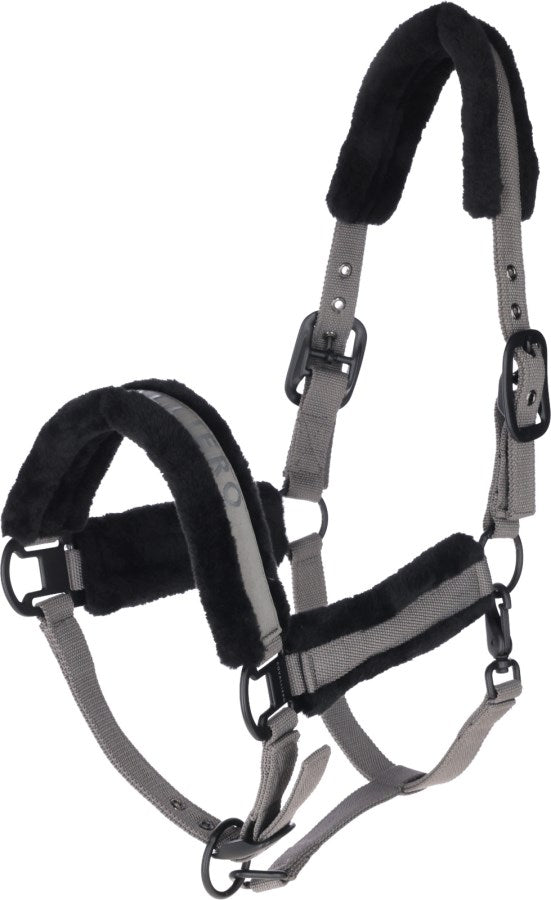 COVALLIERO HORSE HALTERS STEEL GREY