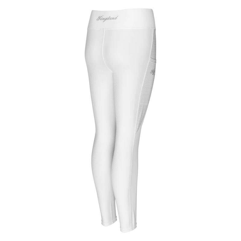 KINGSLAND KEMMIE GIRLS F-TEC2 F-GRIP TIGHTS WHITE