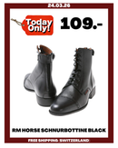 RM HORSE SCHNURBOTTINE BLACK