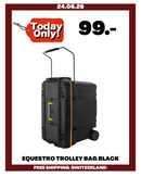 EQUESTRO TROLLEY BAG BLACK