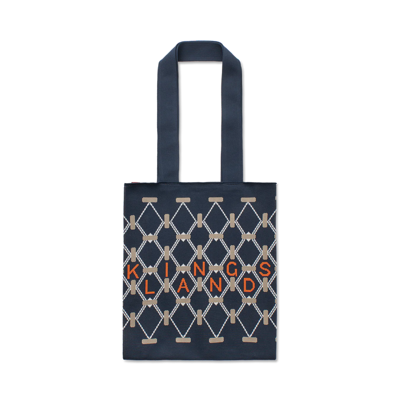 KINGSLAND KLVY KNITTED TOTE BAG NAVY