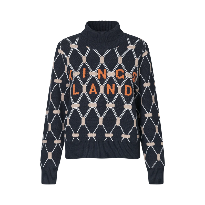 KINGSLAND KLVY LADIES KNITTED PULLOVER NAVY