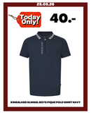 KINGSLAND KLNIGEL BOYS PIQUE POLO SHIRT NAVY