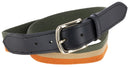 COVALLIERO BELT FOREST GREEN/BEIGE/ORANGE
