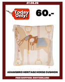 ADAMSBRO HERITAGE HORSE CUSHION