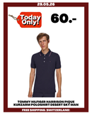 TOMMY HILFIGER HARRISON PIQUE KURZARM POLOSHIRT DESERT SKY MAN