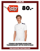 TOMMY HILFIGER HAMILTON TURNIERSHIRT OPTIC WHITE MAN