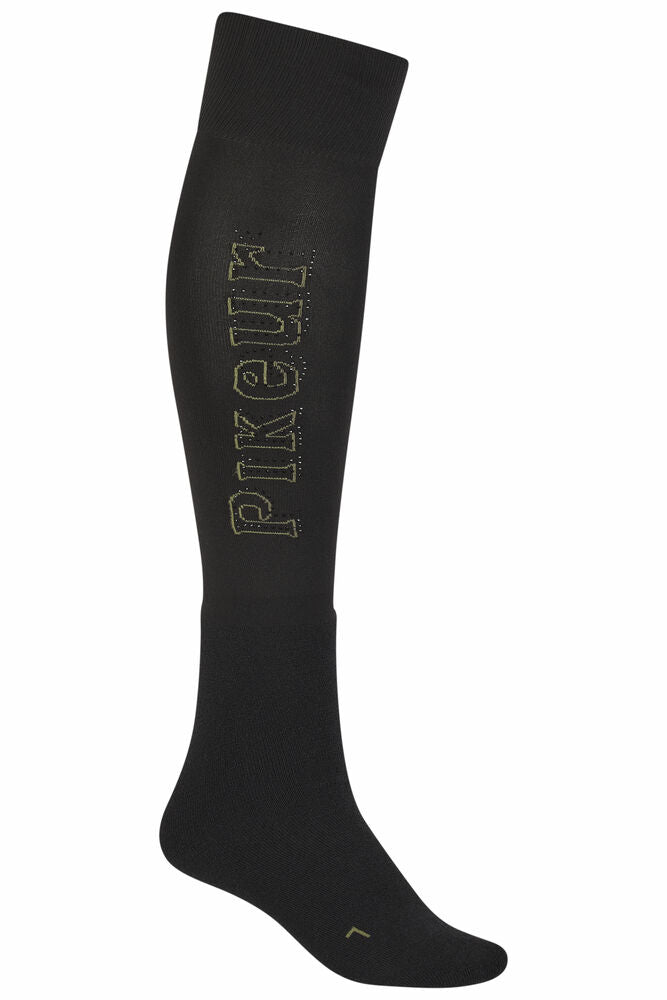 PIKEUR KNEE SOCKS WOOL SPORTS BLACK