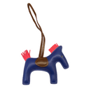 HORSE BAG CHARM BLUE/FUCHSIA