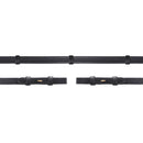 SCHOCKEMÖHLE LEATHER REINS HOCK E STUD W.STOP BLACK/SILVER