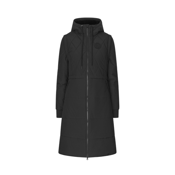 KINGSLAND KLMARY PADDED RIDING COAT BLACK WOMAN