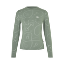 KINGSLAND KLLINDSEY LADIES O-NECK TRAINING SHIRT GREEN AGAVE