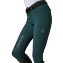 VESTRUM MOLVENO RIDING BREECHES KNEE GRIP HIGH WAIST FOREST GREEN