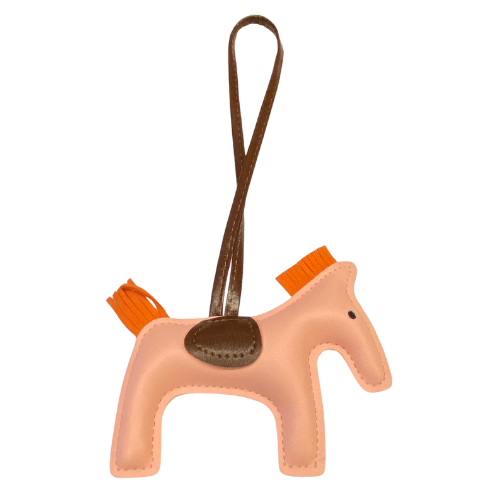 HORSE BAG CHARM PINK/ORANGE
