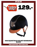 HKM EQUESTRIAN HELMET EDINBURGH BLACK