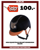 HKM EQUESTRIAN HELMET EDINBURGH BLACK