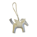 WINGED HORSE BAG CHARM WHITE