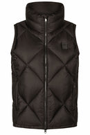 ESKADRON QUILT-WAISTCOAT BLACK TRUFFLE